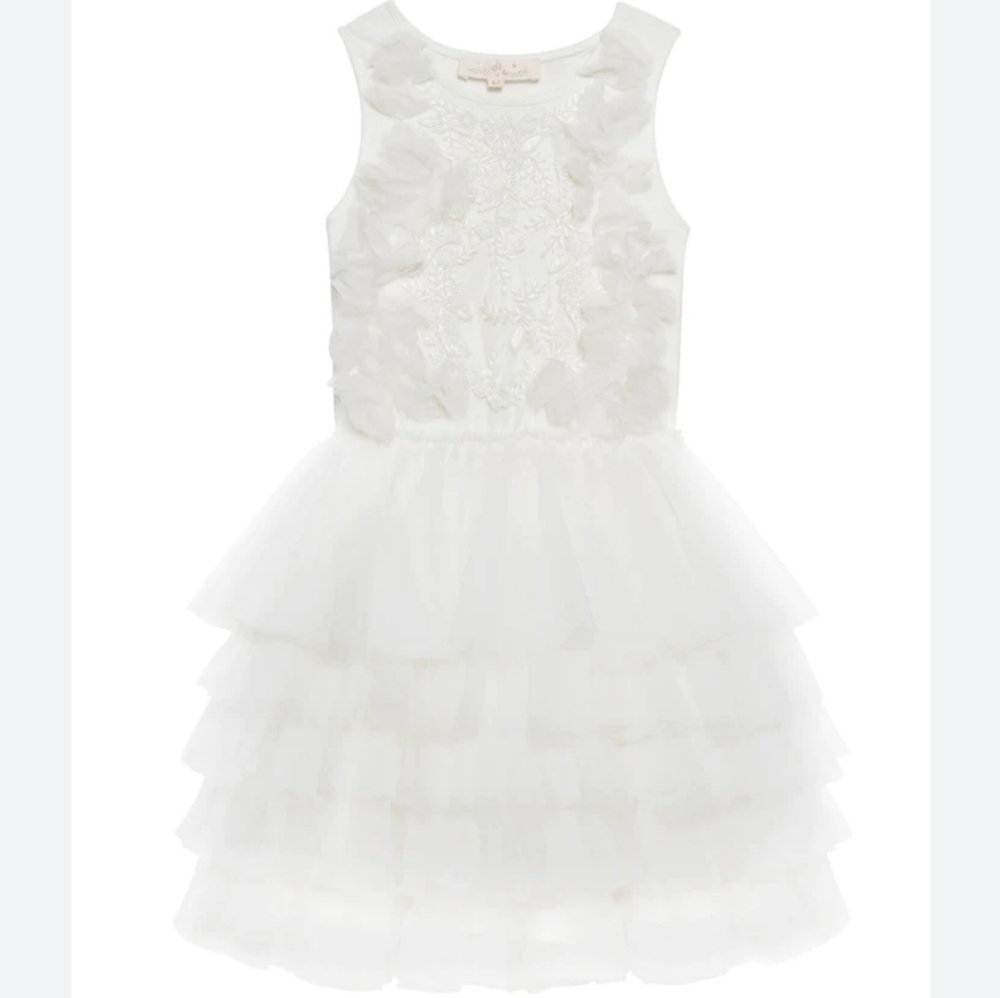 TTDM tutu du monde tulle ruffle white 6-7